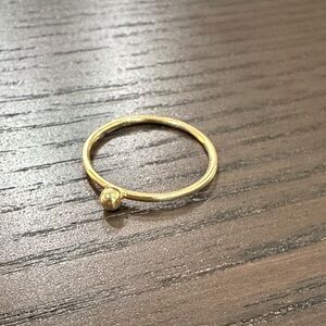 Mejuri Single Sphere Ring 14K Gold Size 5